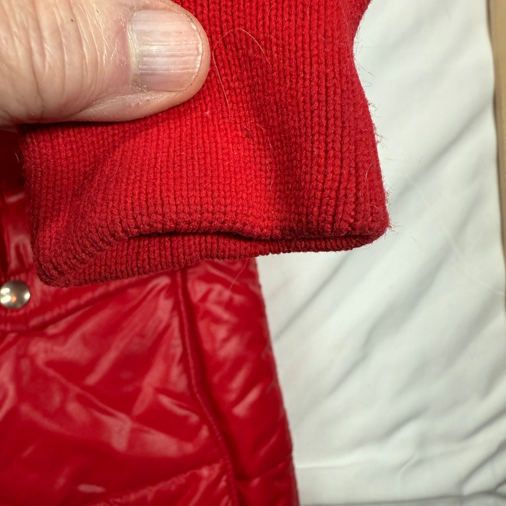 Vintage 1980s NASCAR Winston Cup Series Jacket Mens Large Red Puffer Made in USA - Picture 15 of 16